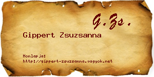 Gippert Zsuzsanna névjegykártya